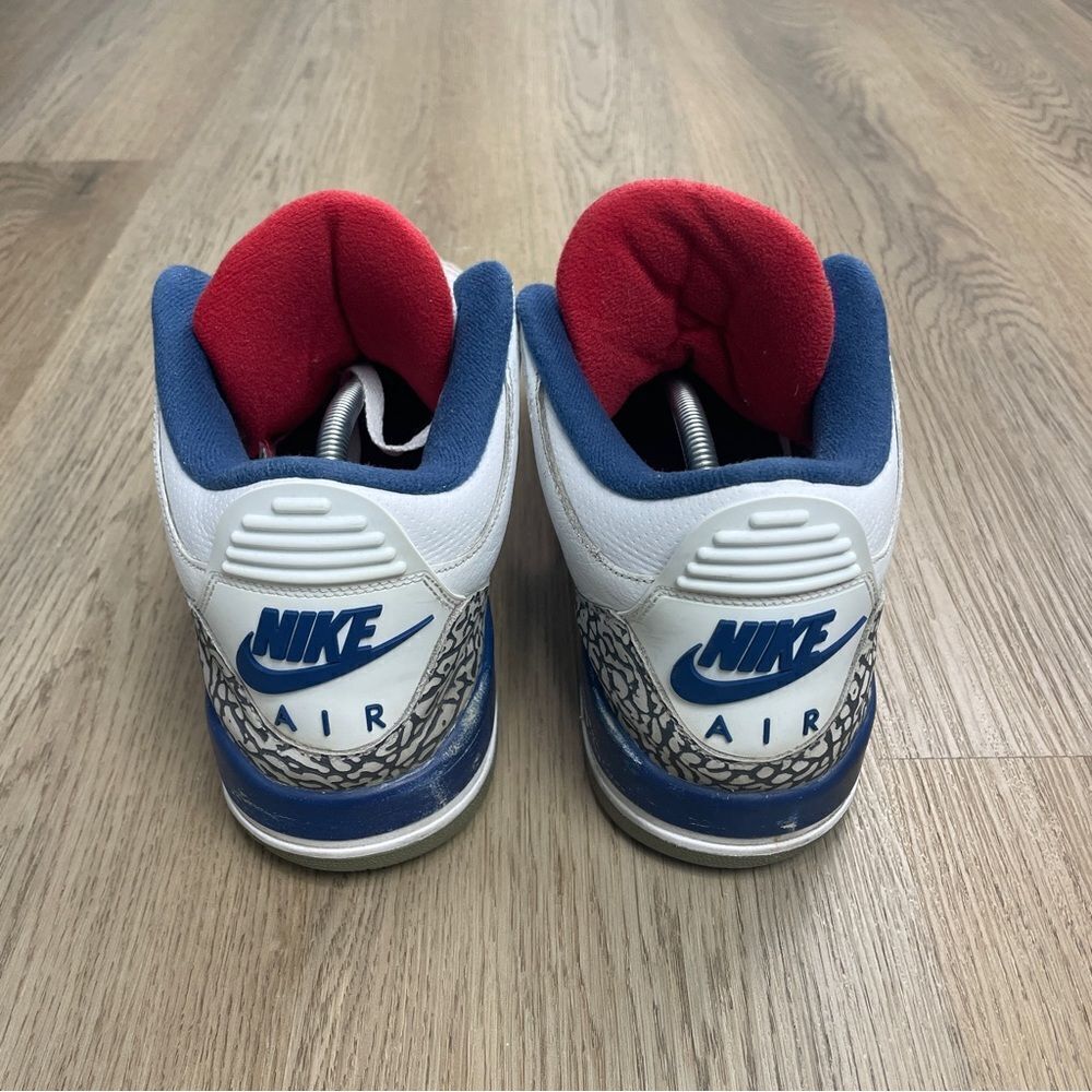 Jordan 3 OG True Blue 2016 men’s size 11.5 white basketball swoosh - Picture 4 of 12